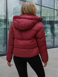 Дамско яке бордо OZONEE JS/16M9188/06Z