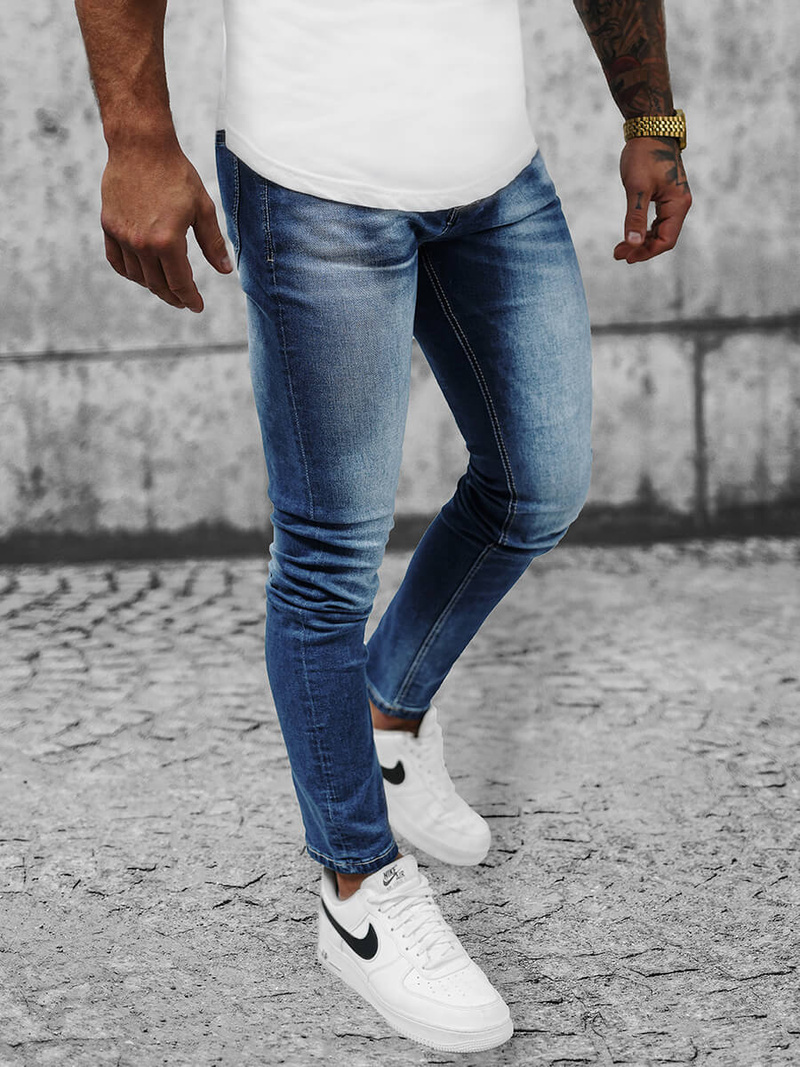 Мъжки дънки синьо OZONEE NB/MP0021BZ