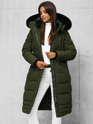 Дамско яке каки OZONEE O/W377