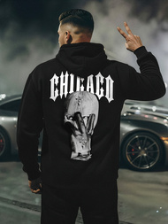 Мъжки суитшърт черно OZONEE JS/21B1903/3