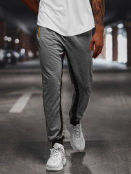 Мъжко долнище на анцуг графитно OZONEE JS/68K10357Z