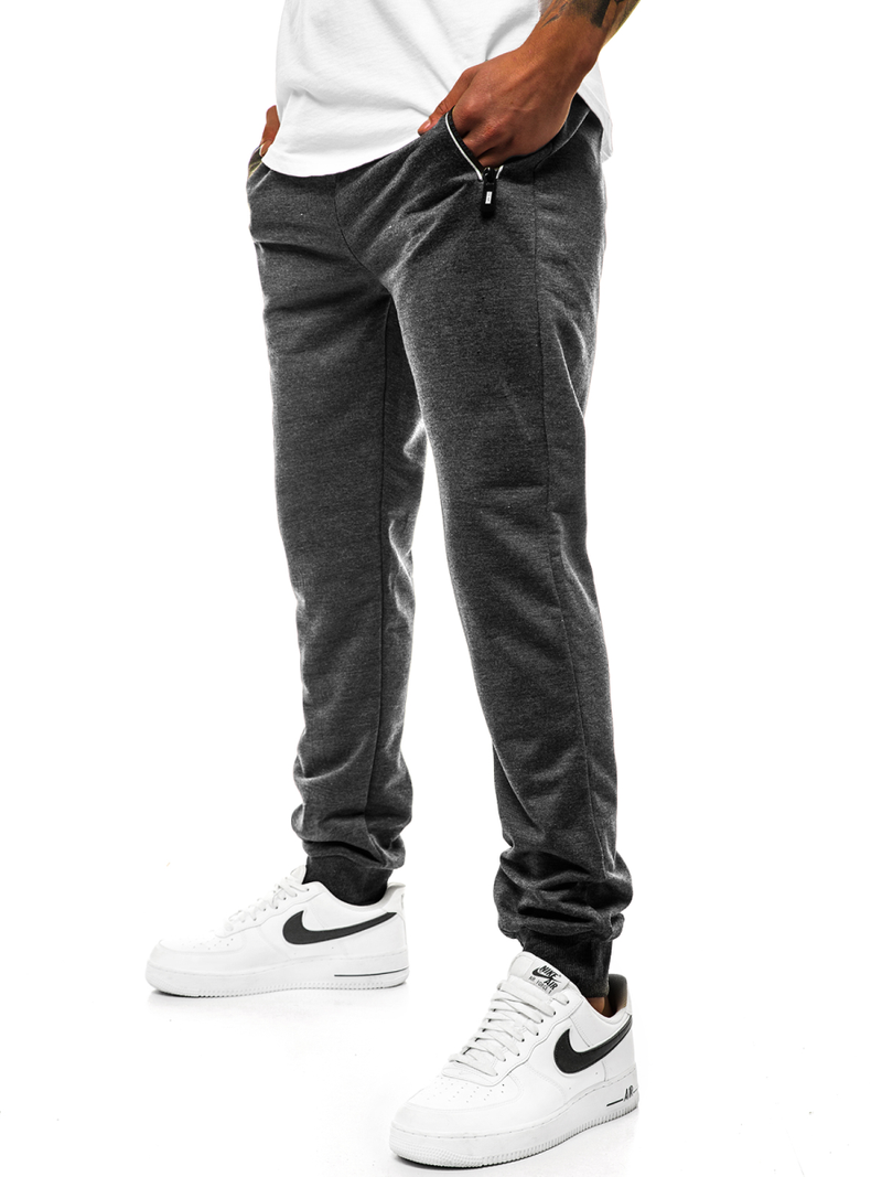 Мъжко долнище на анцуг графитно JS/XW001S