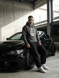 Мъжки суитшърт графитен OZONEE JS/65B3909/5Z