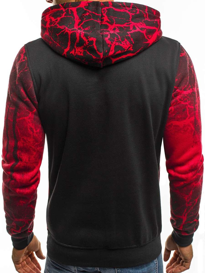 Мъжки суитшърт червен OZONEE JS/DD267Z