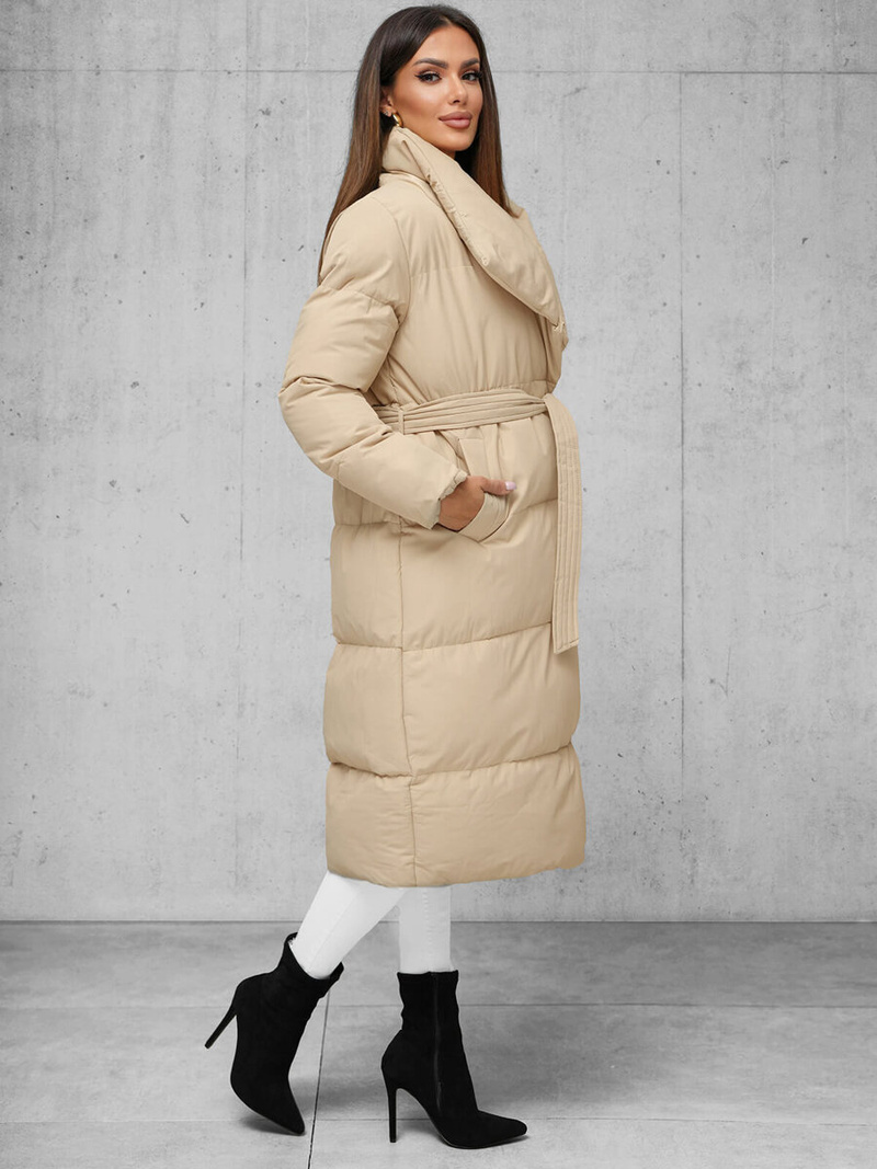 Дамско яке бежова OZONEE JS/M737/62Z