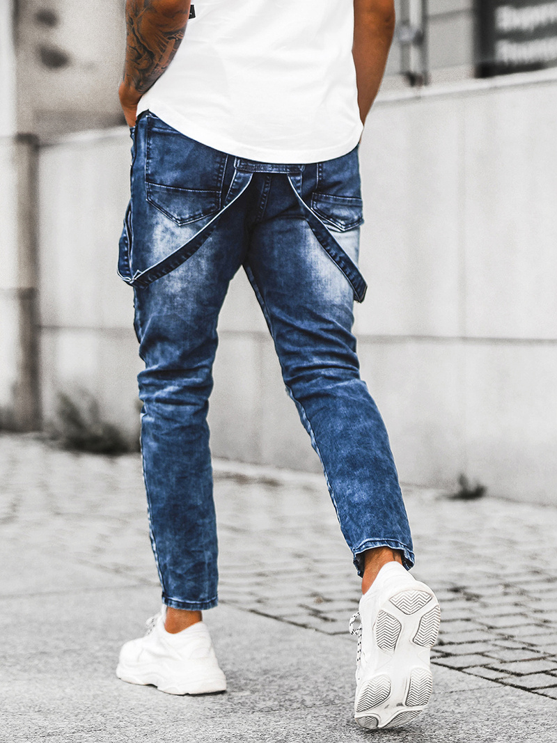 Мъжки дънки синьо OZONEE O/E9682