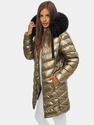 Дамско яке злато OZONEE JS/M778/403