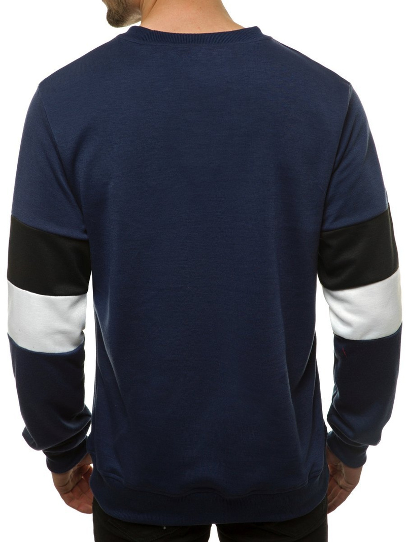 Мъжки суитшърт тъмнсиня OZONEE JS/JZ11039