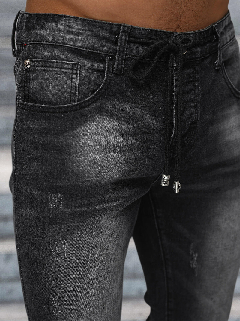 Мъжки дънки черни OZONEE NB/MP0063/1N