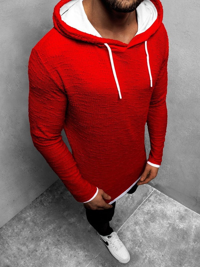 Мъжки суитшърт червена OZONEE O/1252Z