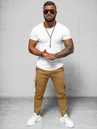 Мъжки панталони чино камел OZONEE O/1404SP