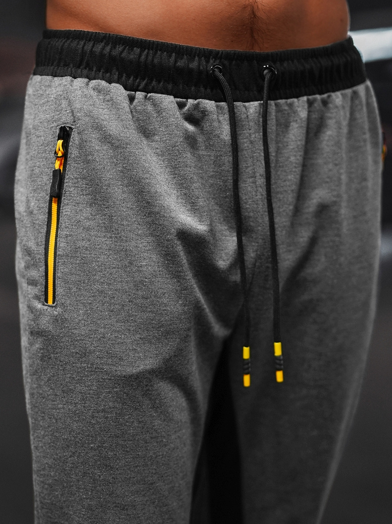 Мъжко долнище на анцуг графитно OZONEE JS/68K10357Z