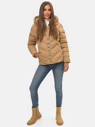 Дамско яке бежова OZONEE JS/M725/84