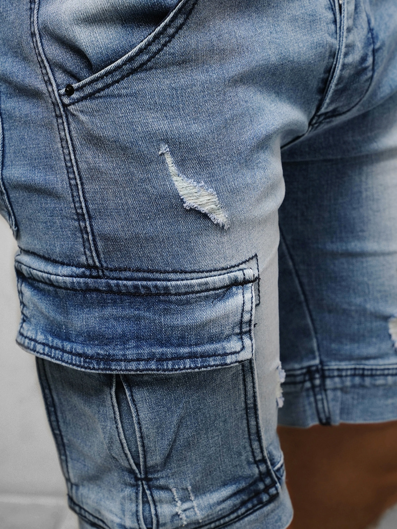 Mъжки шорти светло синьо OZONEE NB/MP0039BC