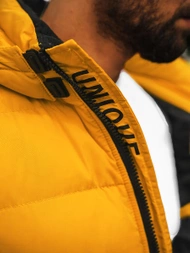 Мъжко яке жълта OZONEE JS/M8107