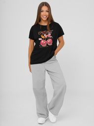 Дамска тениска черна OZONEE JS/95T2568/3