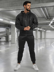 Мъжки спортен екип черен OZONEE JS/8C1966/3