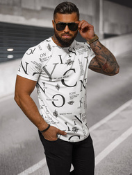 Мъжка тениска бял OZONEE O/T6482