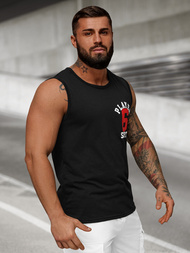 Мъжка тениска черна OZONEE JS/8B1717/3Z