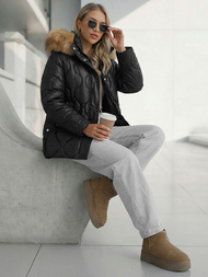 Дамско яке черно OZONEE O/5M3226/392Z