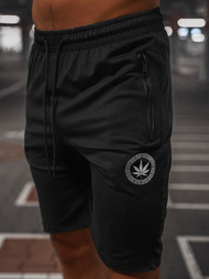 Мъжки спортен екип бяло-черен OZONEE O/HM760