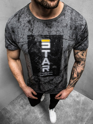 Мъжка тениска графитна OZONEE JS/SS10927Z