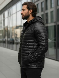 Мъжко яке черна OZONEE JS/16M9328/392BZ