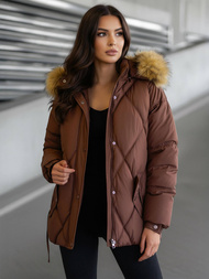 Дамско яке шоколад OZONEE JS/5M3329/158Z