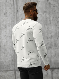 Мъжки суитшърт бяла OZONEE O/D7401