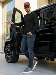 Мъжки дънки тъмно-синьо OZONEE O/JK2895AZ