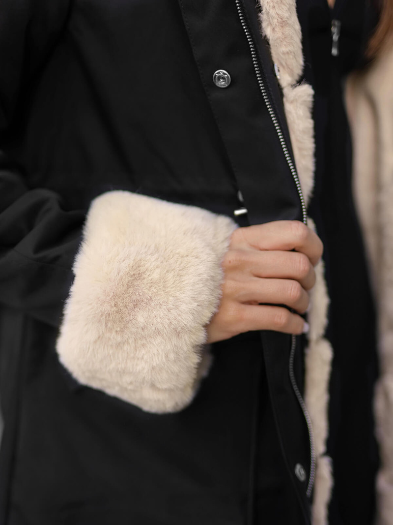 Дамско яке черна OZONEE JS/M763/392Z