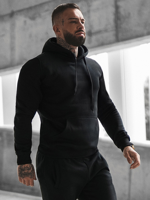 Мъжки спортен екип черен OZONEE JS/XW2009