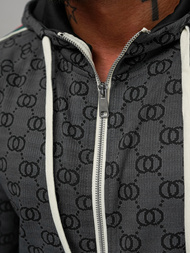 Мъжки спортен екип черен OZONEE O/FF5111AB