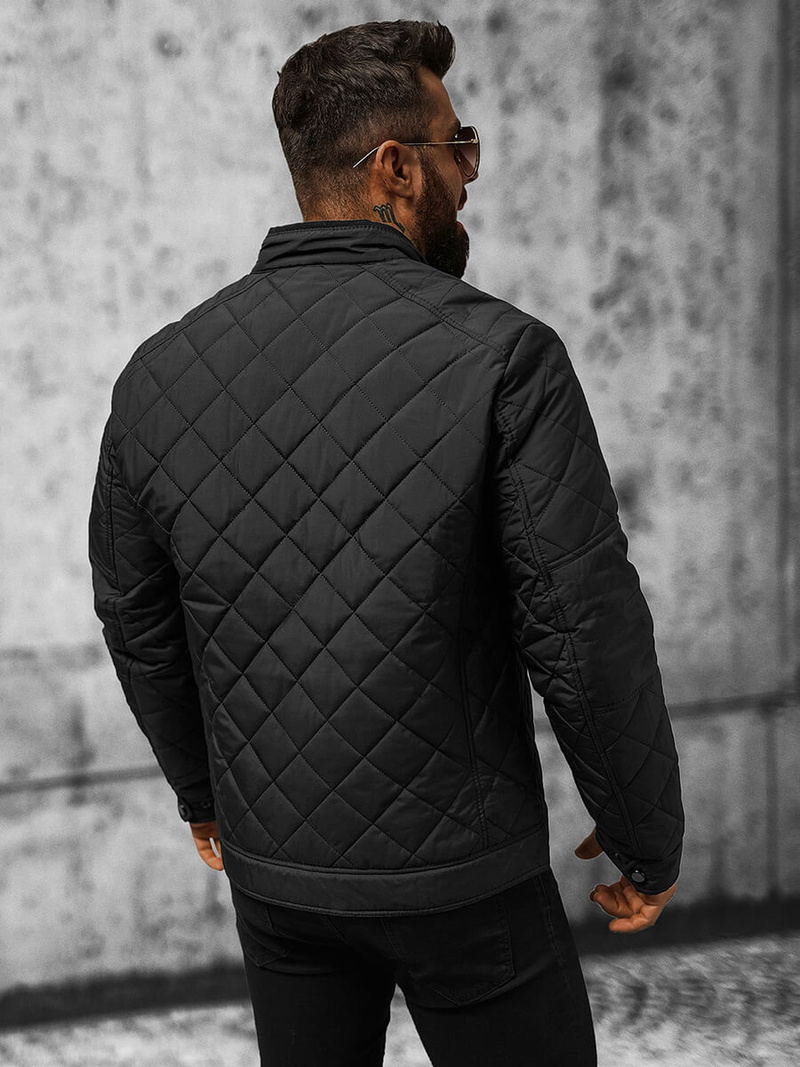 Мъжко яке черно OZONEE JS/22M306/392