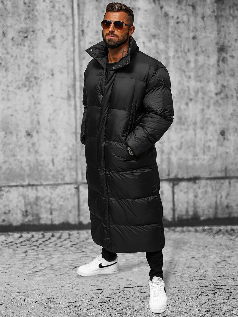 Мъжко яке черно OZONEE O/M3202