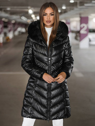 Дамско яке черна OZONEE JS/16M9100/392Z