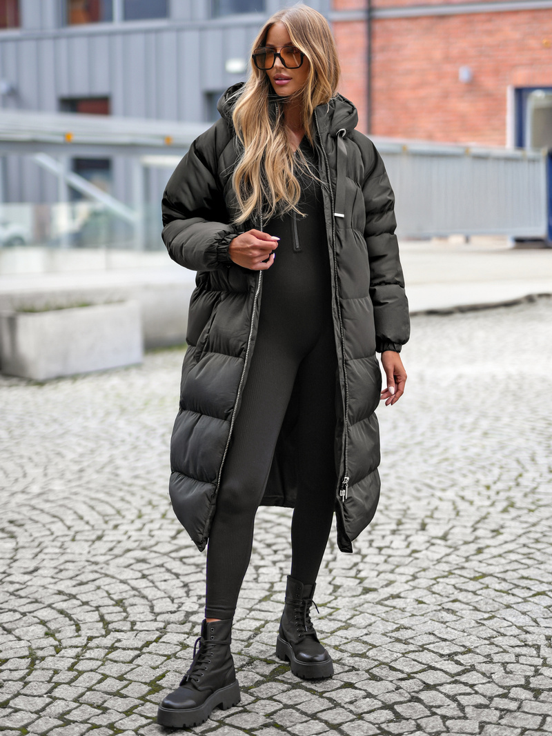 Дамско яке черно OZONEE JS/5M3163/392Z