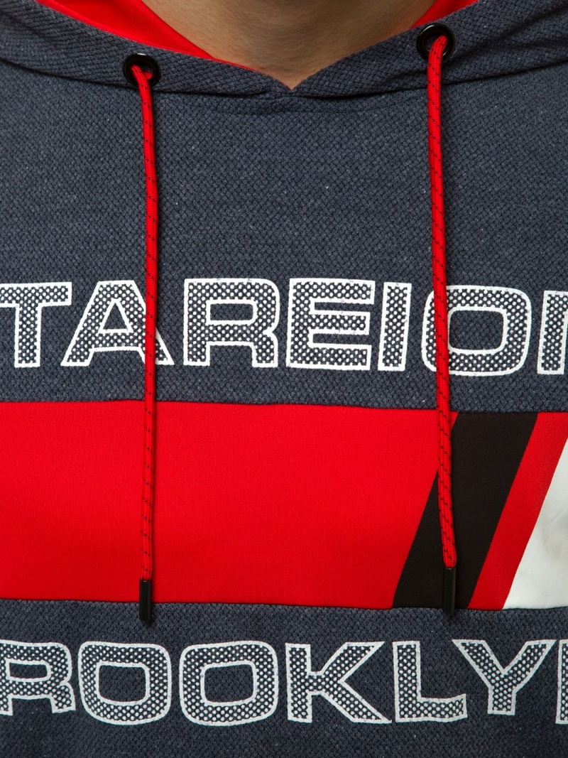 Мъжки суитшърт тъмнсиня OZONEE JS/DD20131