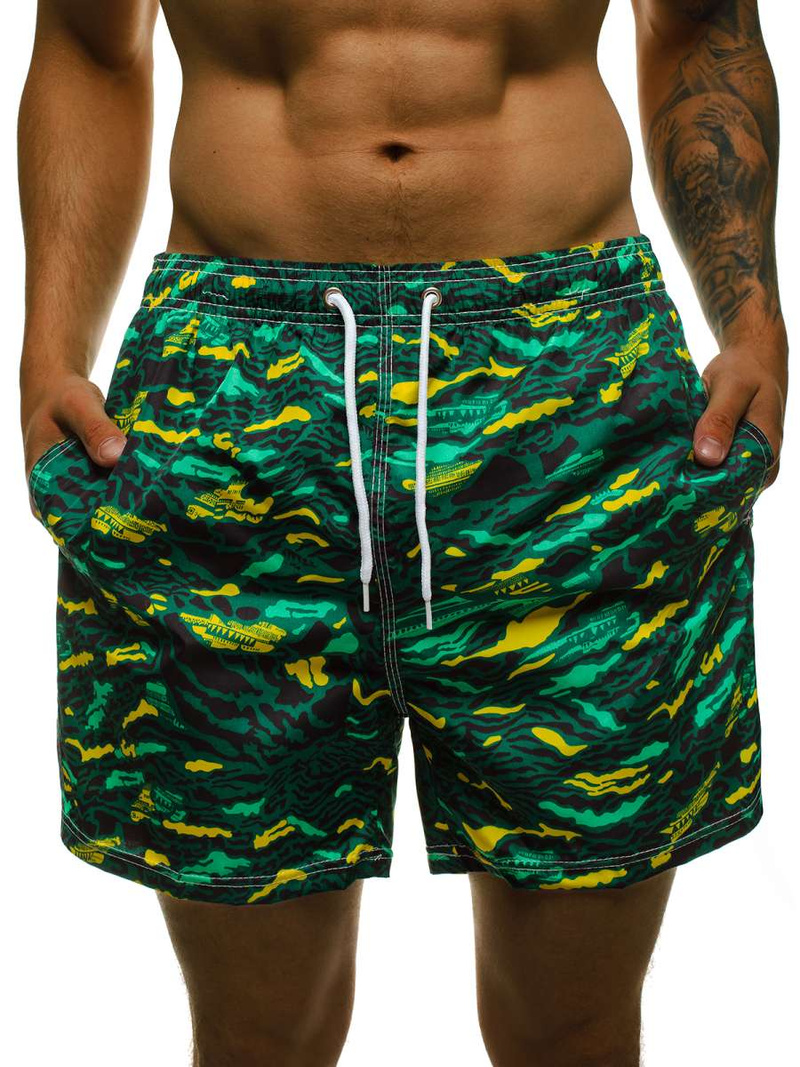 Мъжки плувни шорти зелено OZONEE JS/ST072