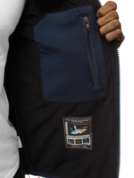 Мъжко яке SOFTSHELL черно-синя OZONEE GE/12259Z