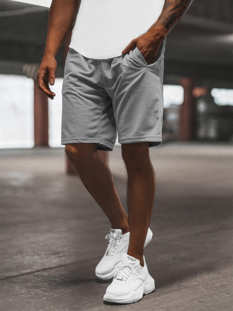 Мъжки панталонки сив OZONEE JS/8K100/2Z