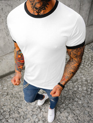 Мъжка тениска бял OZONEE JS/8T83/1