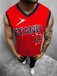 Мъжка тениска червена OZONEE JS/68S10175