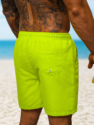 Мъжки плувни шорти жълт-неон OZONEE O/MTK4454