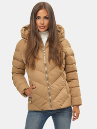 Дамско яке бежова OZONEE JS/M725/84