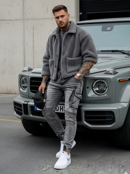 Мъжки дънки графитно OZONEE O/E10017Z