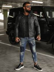 Мъжко яке черна OZONEE JS/16M9328/392BZ