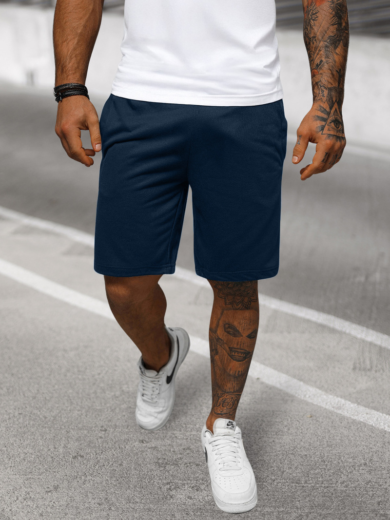 Мъжки панталонки тъмносиньо OZONEE JS/8K100/25Z