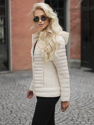 Дамско яке екрю OZONEE JS/11Z8228Z