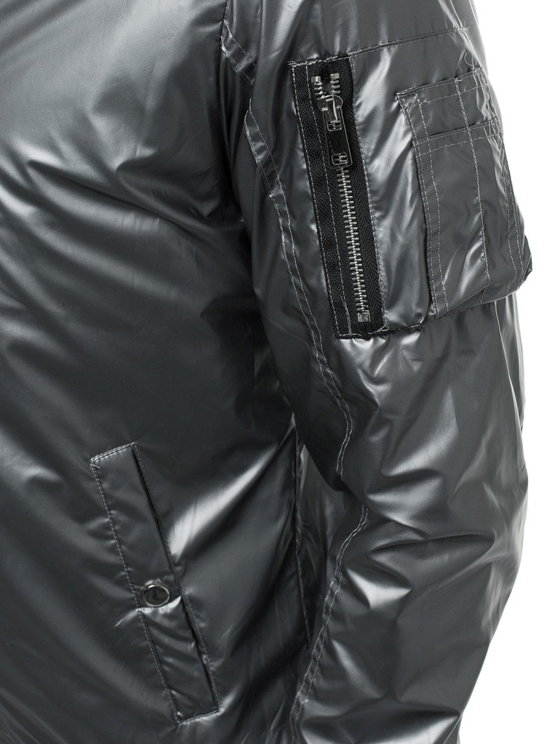 Мъжко яке сребърен OZONEE N/6147